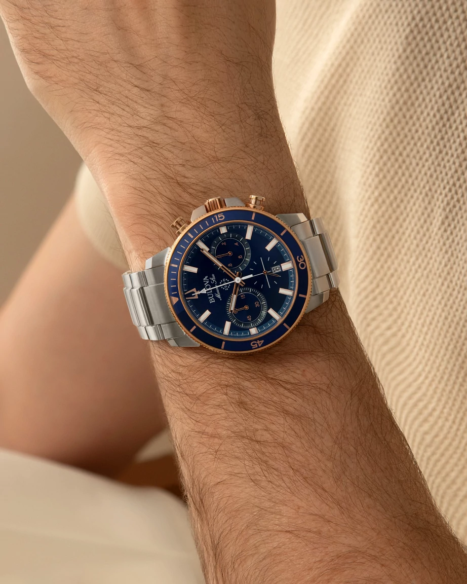 Reloj Bulova Azul Marine Star para Caballero 98B301 | Bulova de Mexico